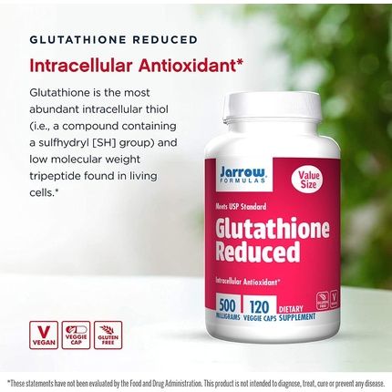 Jarrow Formulas Glutathione Reduced Multivitamin Capsules 500Mg 120 Count 200G - Image 3