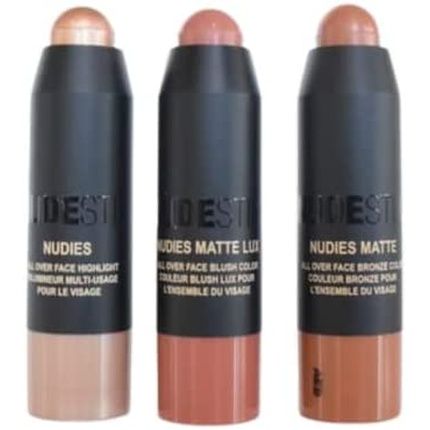 Nudestix Mini Soft & Warm Nudes 3-Piece Kit Nude Buff, Bubbly Bebe, And Terracotta Tan