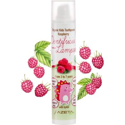 Raspberry Flavored Children'S Toothpaste Organic Vegan For Ages 3 To 7 - Sls Free