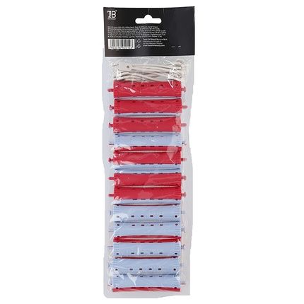 T4B Lussoni Curlers With Rubber Band For Waves And Perm Treatment, Curly And Elastic Hair, Easy To Use, Two-Tone, 19X91Mm
