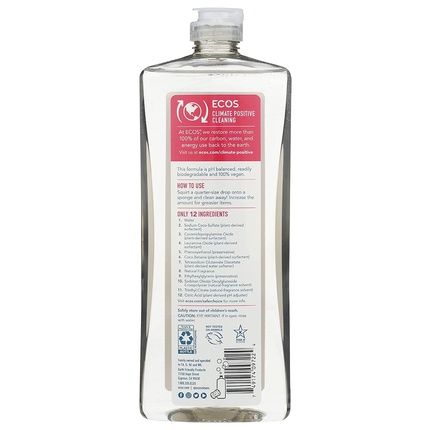 Earth Friendly Products Dishwashing Liquid, Natural Grapefruit, 25 Ounces