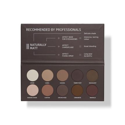 Affect Naturally Matt Pressed Eyeshadow Palette - 10X2G