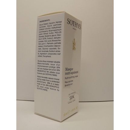 Sothys Eau Thermale Spa Nutri-Soothing Mask 1.69 Oz