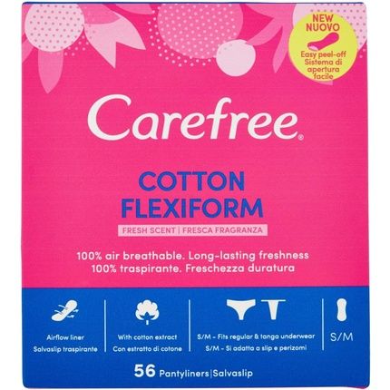 Carefree Flexiform Fresh Panty Liners 58 Pieces