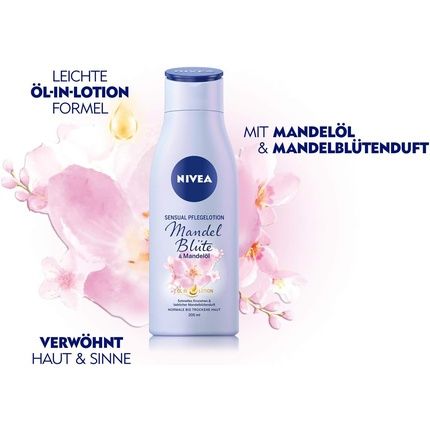 Nivea Sensual Care Lotion Almond Blossom & Almond Oil 200Ml - Image 3