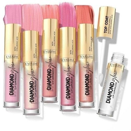 Eveline Diamond Glow Lip Luminizer With Hyaluronic Acid No. 07 Golden Dust 4.5Ml