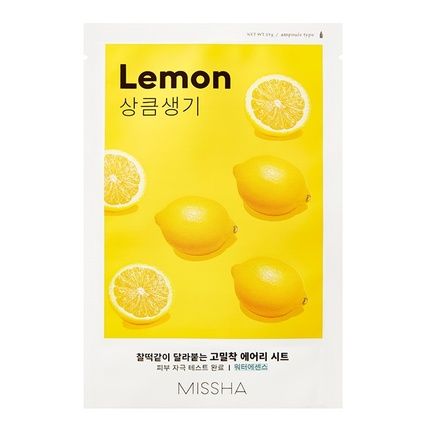 Missha Airy Fit Sheet Mask Brightening Mask With Lemon Extract 19Ml
