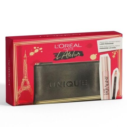 L'Oreal Paris Atelier Pouch Set With Paradise Mascara And Pencil