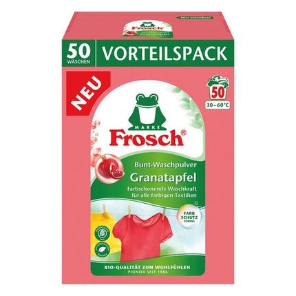 Frosch Colour Washing Powder Pomegranate 3.3Kg - Colour-Preserving Washing Power