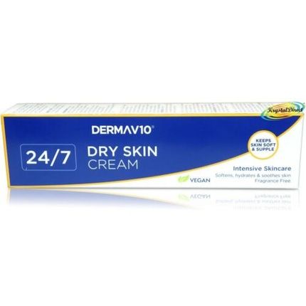 Derma V10 كريم يومي غير معطر للعناية بالبشرة واليدين والوجه 24/7 100 مل