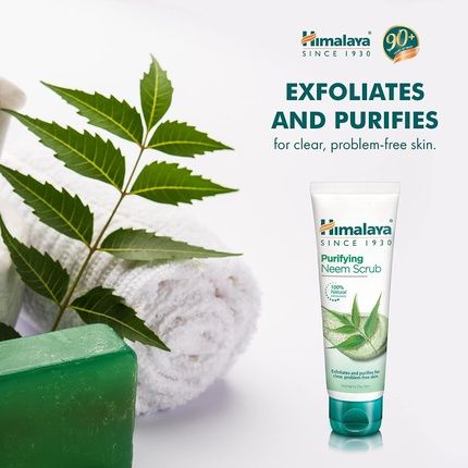 Himalaya Purifying Neem Scrub For Normal To Oily Skin 75Ml - Image 3