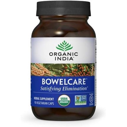 Organic India Bowelcare Herbal Supplement 90 Capsules