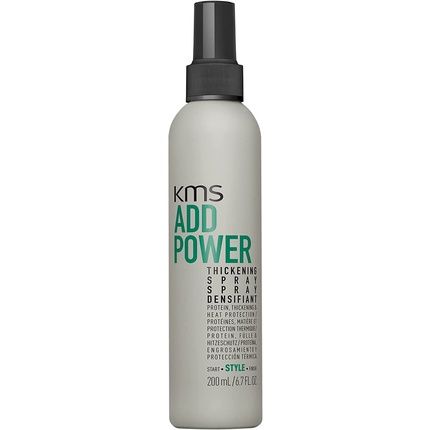 Kms Addpower Thickening Spray With Heat Protection For Fine Hair 200Ml