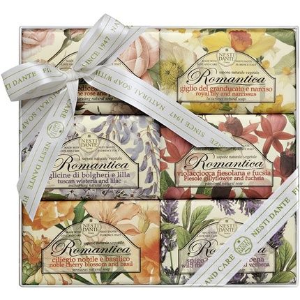 Nesti Dante Romantica Florentine Rose & Peony Soap 250G - Pack Of 6
