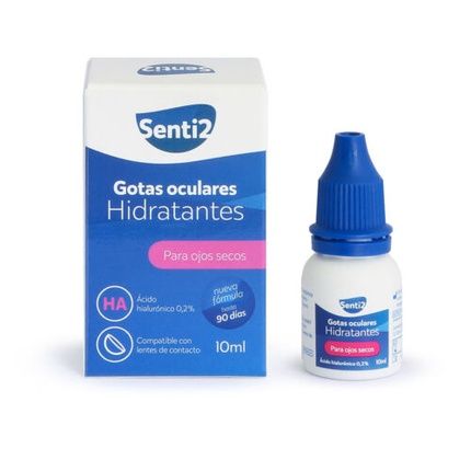 Brillen Senti2 Unisex Moisturizing Eye Drops 0.2Ha 10Ml