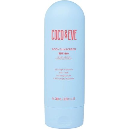 Coco & Eve Body Sunscreen Spf 50+ Australian Made Natural Daily Broad Spectrum Sun Protection Lightweight Moisturizing Water Resistant Lotion With Vitamin E And Aloe Vera