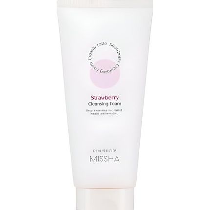 Missha Creamy Latte Cleansing Foam Strawberry