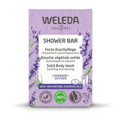 Lavender Vetiver Solid Body Wash Shower Bar 75G
