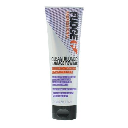 Fudge Professional Clean Blonde Damage Rewind Violettoning Conditioner 250Ml Toning Conditioner For Blonde Hair - Image 4