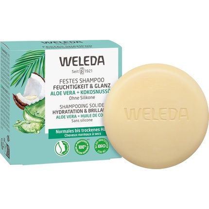 Weleda Organic Solid Shampoo Moisture & Shine Natural Cosmetics Hair Care Soap