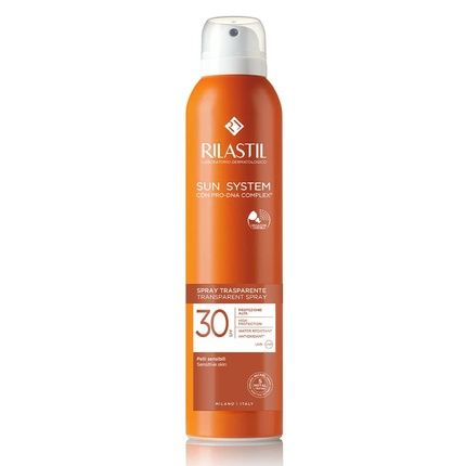 Rilastil Sun System Transparent Body Spray With Antioxidant Effect 200Ml