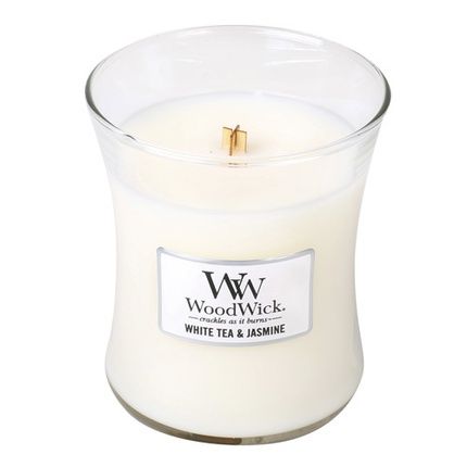 Woodwick Scented Candle Vase White Tea & Jasmine 275 G