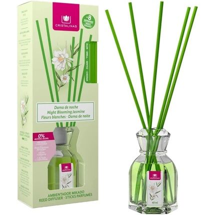 Cristalinas 10010802 Air Freshener Lady Of Night Glass Green 8X6X21Cm