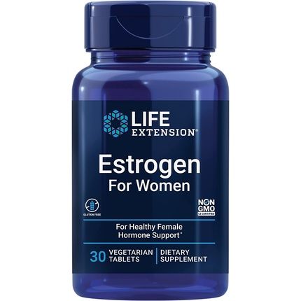 Life Extension Estrogen For Women Healthy Estrogen Metabolism Menopause Relief 30 Vegetarian Tablets