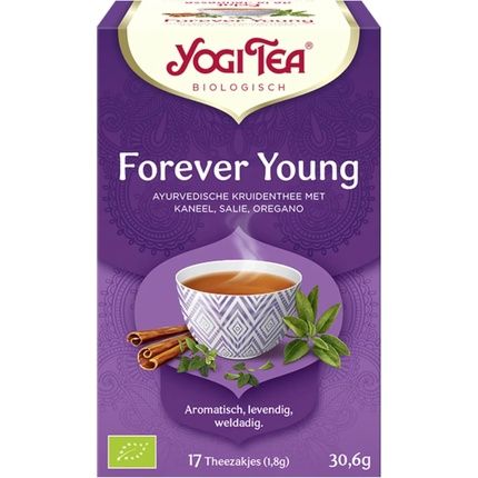 Yogi Tea Forever Young Organic Herbal Tea With Sage And Cinnamon