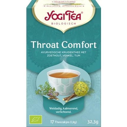 Yogi Teas Ayurvedic Organic Ancient Herbal Formula Throat Comfort 17 Bags