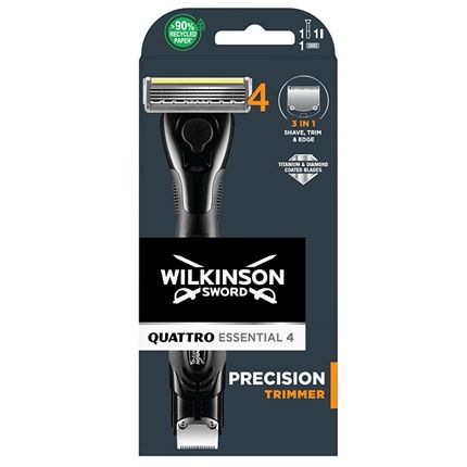 Wilkinson Sword Quattro Essential Precision Trimmer Men'S Shaver