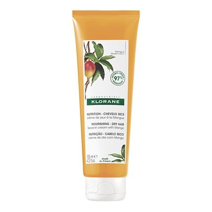 Klorane Mango Day Cream 125Ml Nourishing Leavein Cream For Dry Hair
