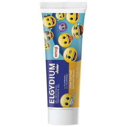 Elgydium Junior Toothpaste 7 To 12 Years Emoji Flavor Tutti Frutti 50Ml