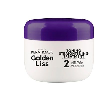 Placenta Life Keratimask Golden Liss Straightening Kit For Blonde And Bleach Hair With Keratin, Hyaluronic Acid, And Organic Coconut Oil - Extreme Shine And Anti-Frizz - Formaldehyde Free - Image 3