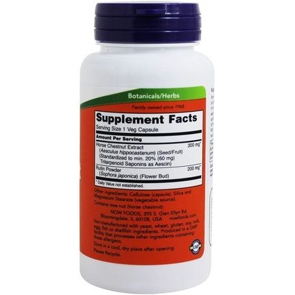 Now Foods, Horse Chestnut Extract, 90 Capsules, 300 Mg, From Now By Now Foods