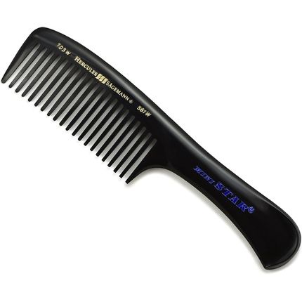 Hercules Sagemann 703W-581W Pocket Handle Wide Tooth Comb For Loosening