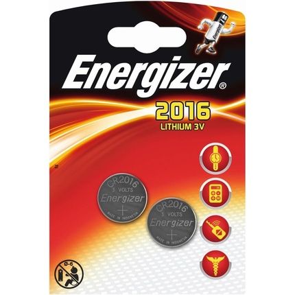 Energizer Cr2016 Coin Lithium 3V Battery For Watches Torches Keys