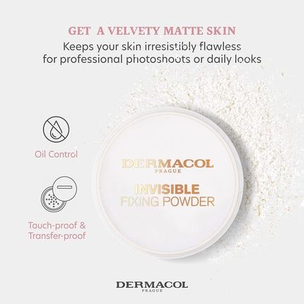 Dermacol Transparent Fixing Powder 13G White - Image 3