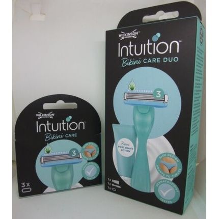 Wilkinson Intuition Bikini Care Duo Razor With Post Shave Lotion And 4 Blades