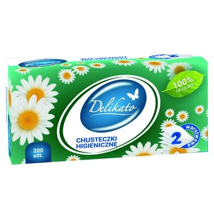 Delikato 2-Layer Handkerchiefs - 200 Pieces