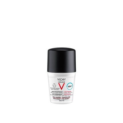 Vichy Homme Deodorant Antiperspirant Antistains Sensitive Skin 50Ml