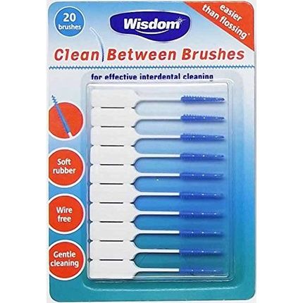 Wisdom Clean Between Interdental Brushes Blue Fine