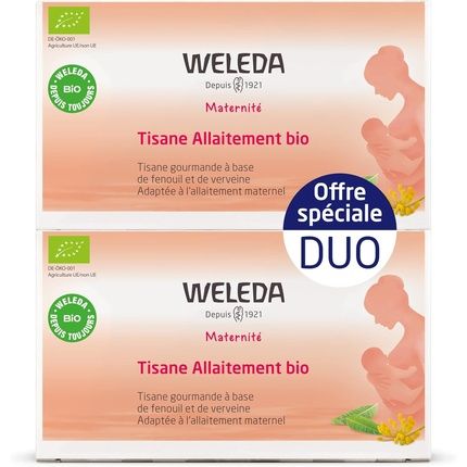 Weleda Organic Verbena Breastfeeding Herbal Tea - Promotes Lactation - Pack Of 2