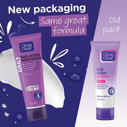 Clean & Clear Dual Action Moisturiser 100Ml