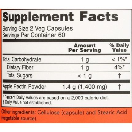 Now Nf Apple Pectin 700Mg 120 Capsules - Image 3