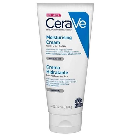 Cerave Moisturizing Cream Hydrating Cream For Face And Body For Dry And Very Dry Skin 177Ml