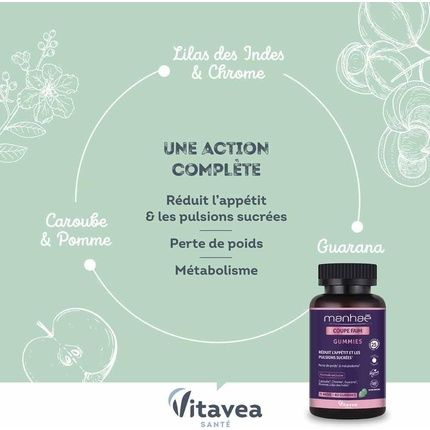 Vitavea Manhae Sugar-Free Appetite Suppressant Gummies Slimming Food Supplement - Image 3