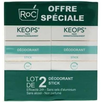 Roc Keops Deodorant Stick 40Ml - Pack Of 2