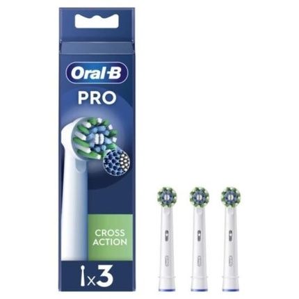 Oral-B Pro Cross Action Toothbrush Heads Pack Of 3