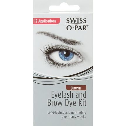 Swissopar Eyebrow And Eyelash Tint Brown 12 Applications